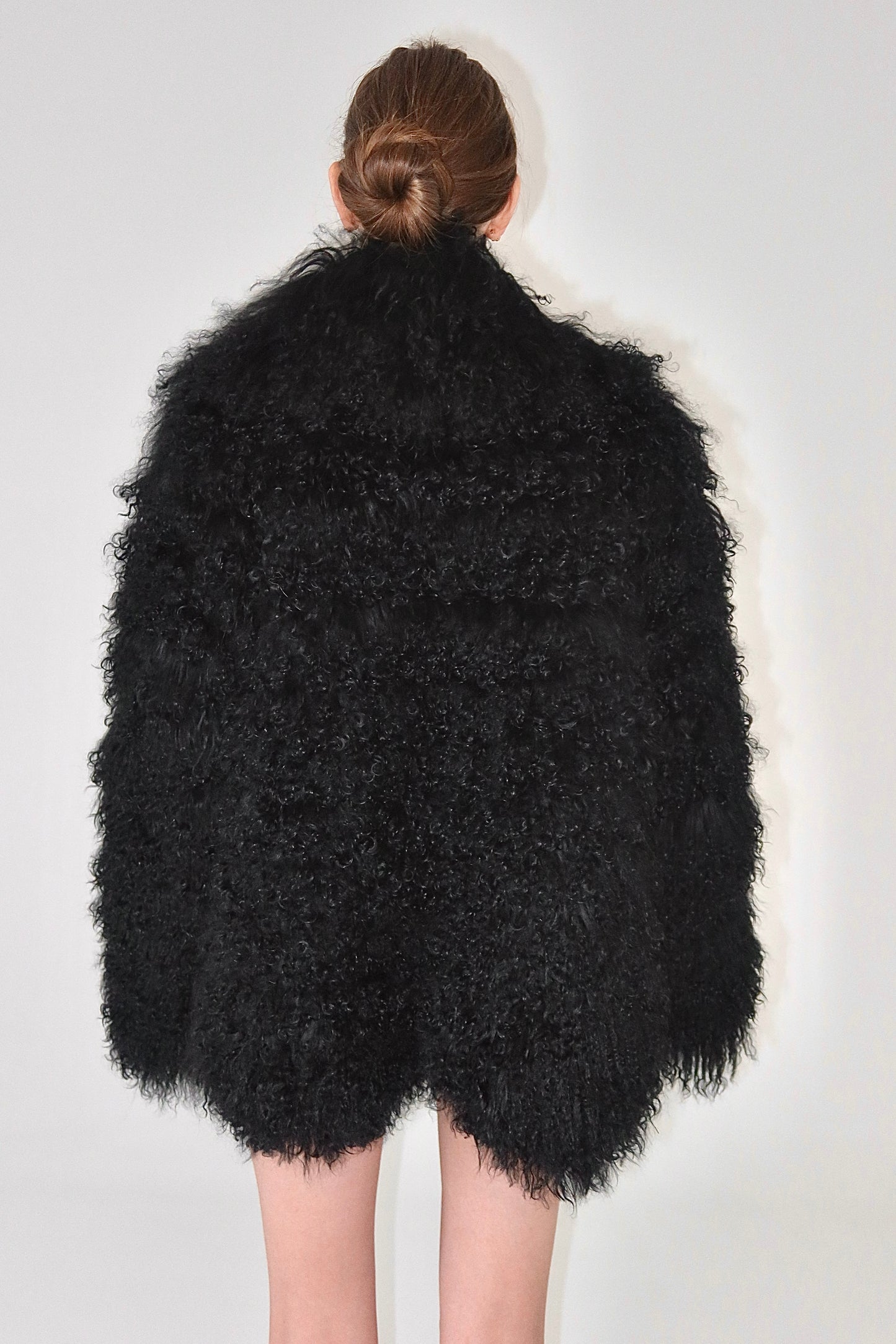 The 'Obsidian ' lama fur jacket