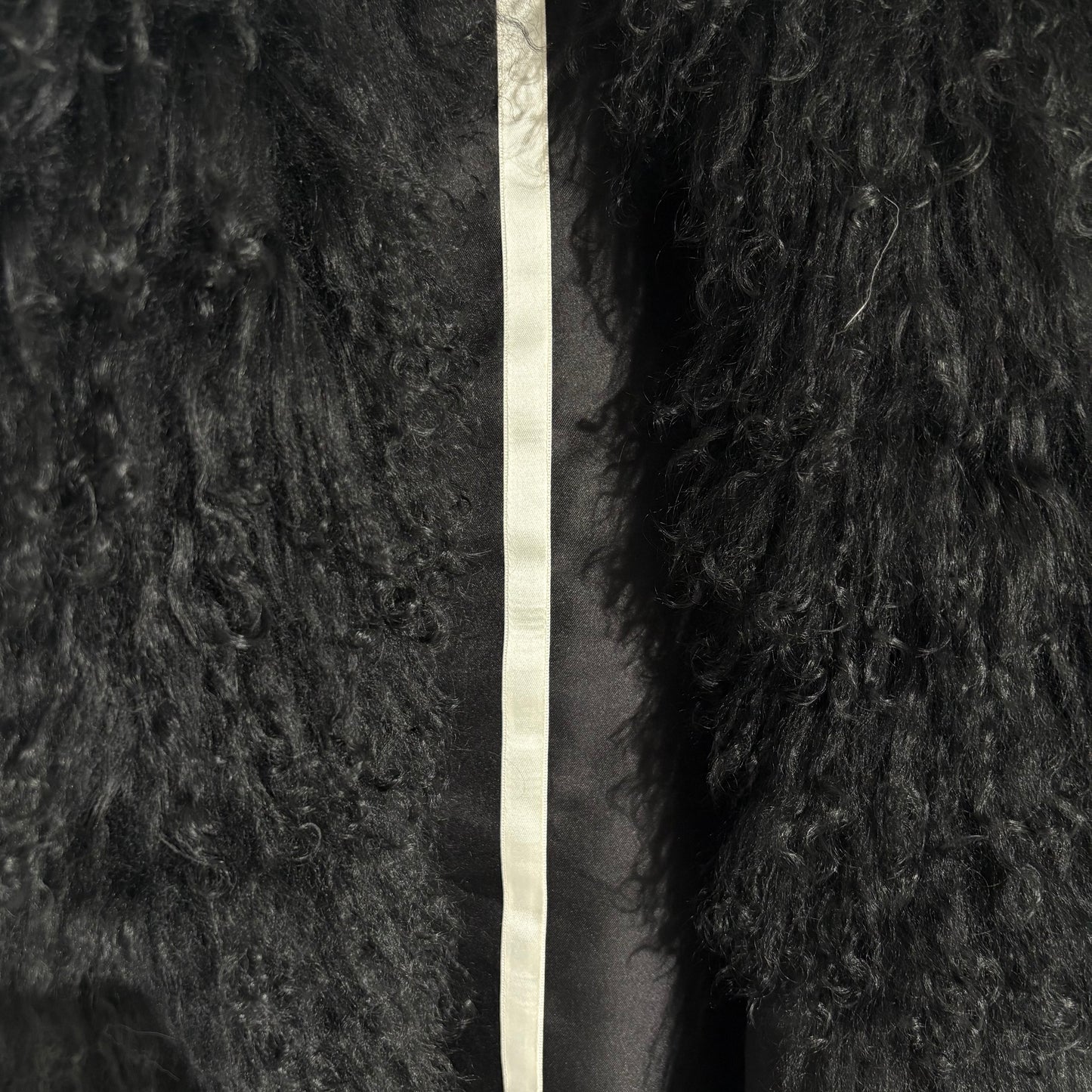 The 'Obsidian ' lama fur jacket